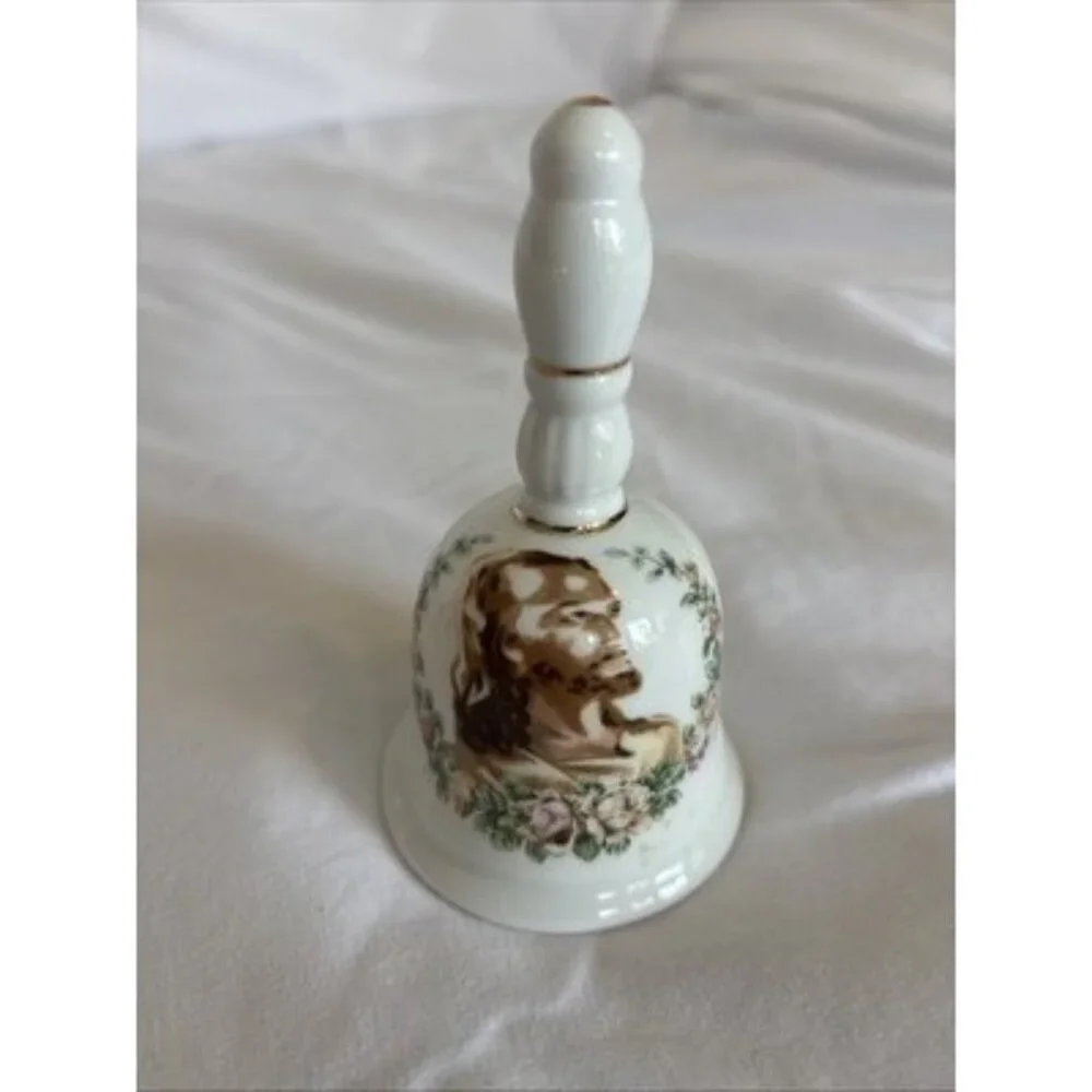 2 Spiritual Dinner Bells Last Supper Jesus Face - Picture 3 of 4